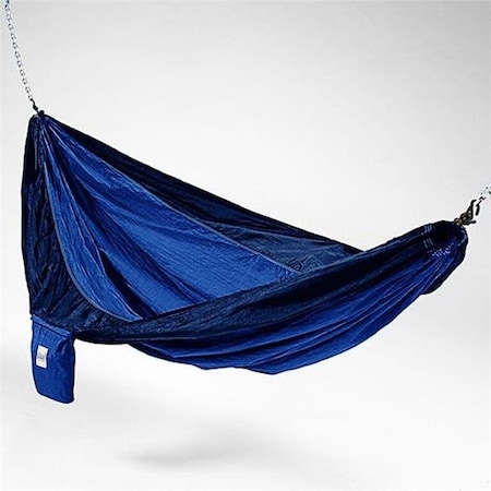 Kings Pond Enterprises Kings Pond Enterprises 10200-KP Hammaka Parachute Silk Lightweight Portable Double Hammock - Blue 10200-KP